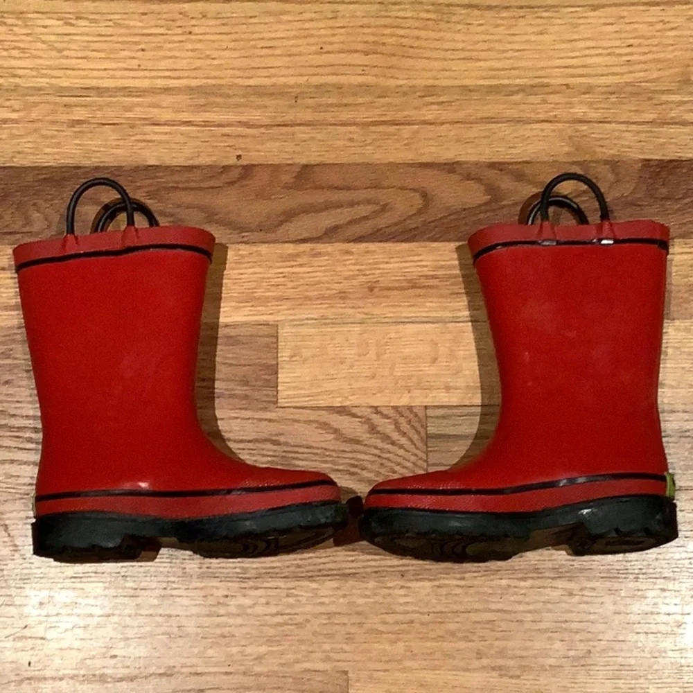 Western Chief - Kids Rain BOOTS - Size Kids US 11 - Red - Firechief 2